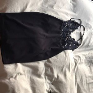 Navy mini dress